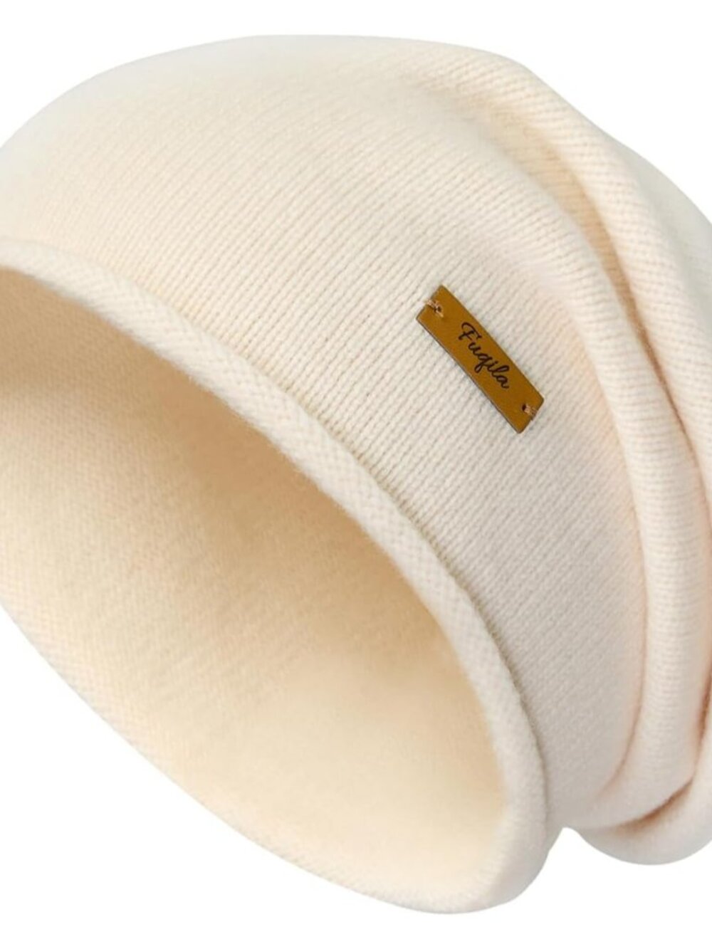 100% Merino Wool Slouchy Beanie Hat, Women Warm Winter Caps Soft, Ladies Breatha